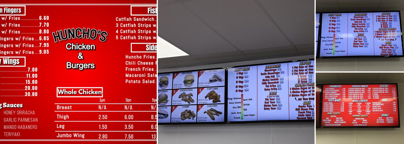 Huncho's Fried Chicken & Burgers Menu