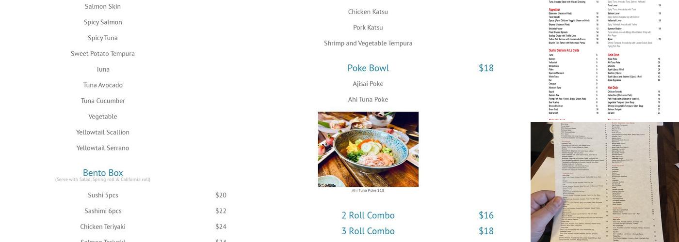 Ajisai on Duane Menu