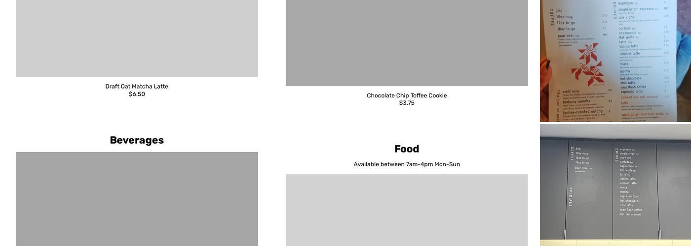 Jubala Coffee Menu
