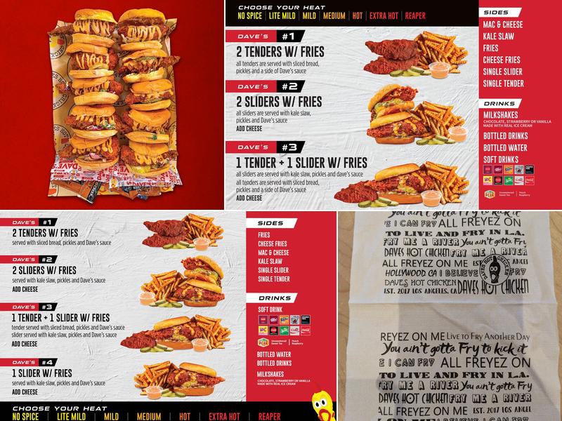 Dave's Hot Chicken Menu