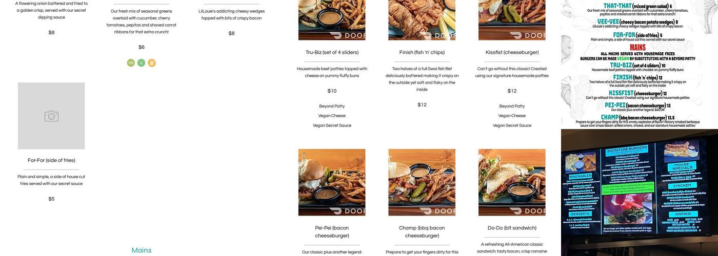 Pah! Menu