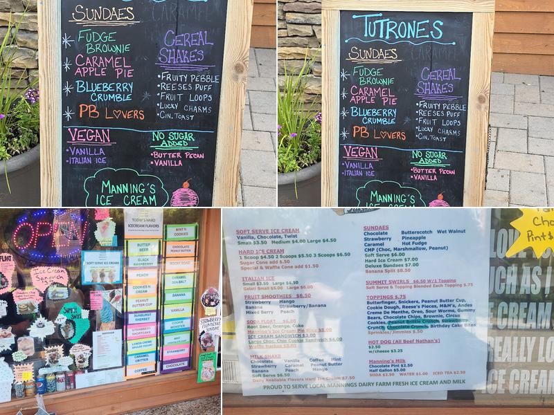 Tutrone’s Ice Cream Menu