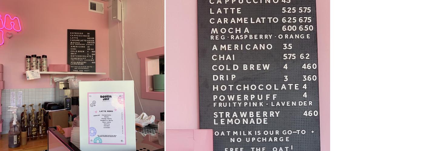 Dough Joy Menu
