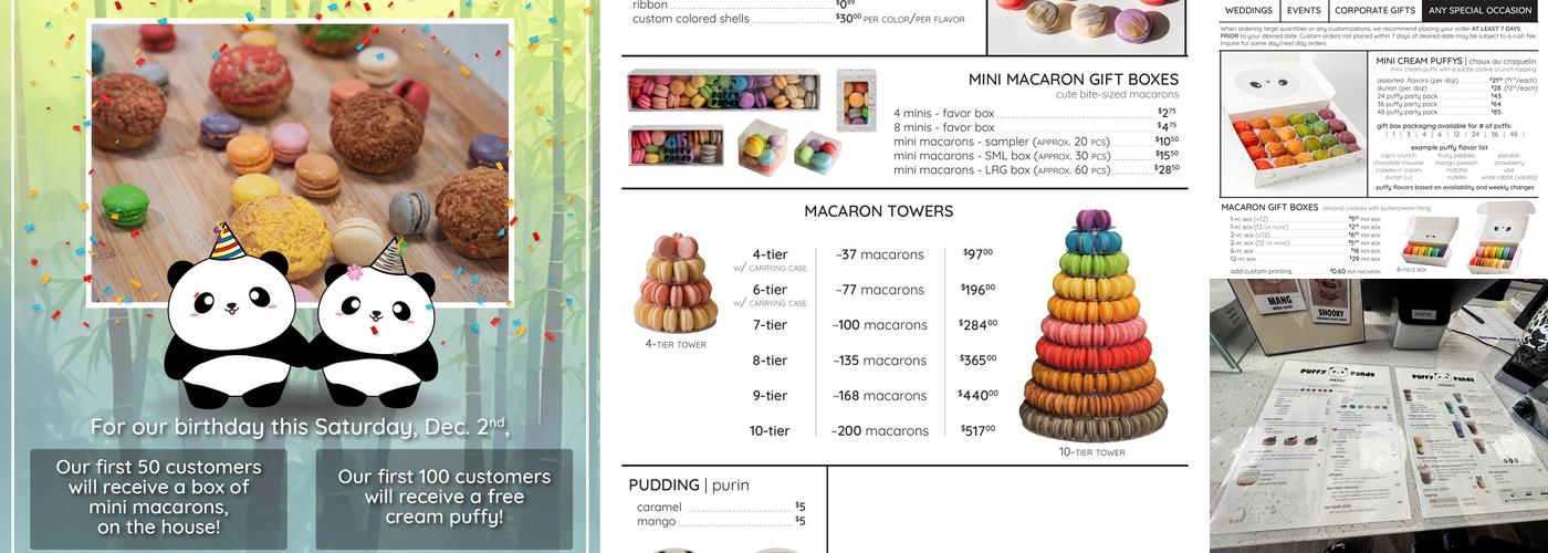 Puffy Pandy Menu