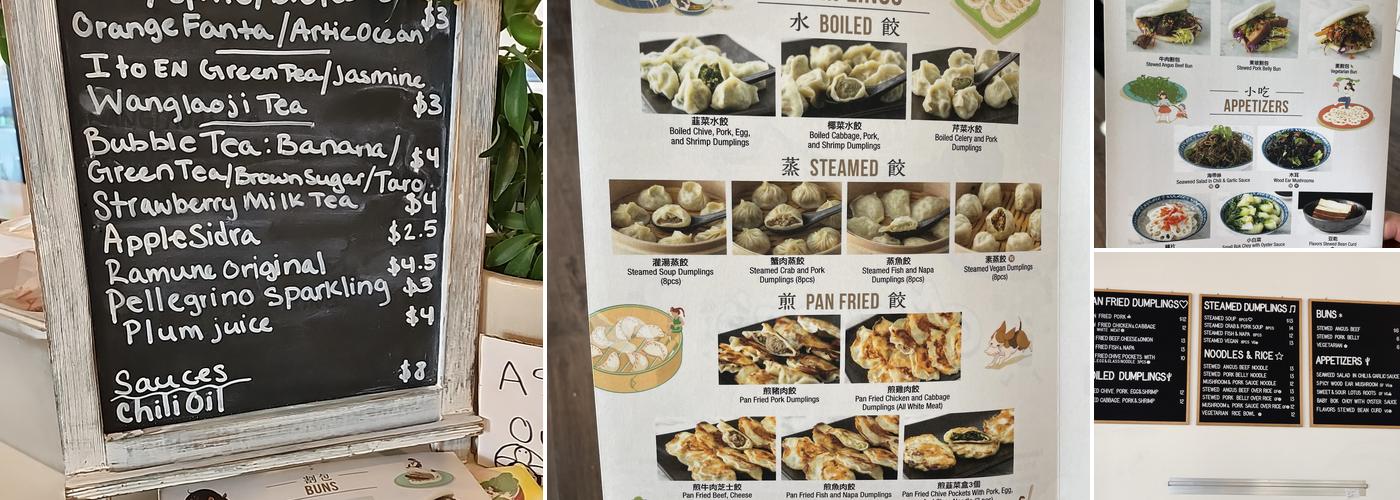 Mason's Dumpling Shop - Boulder Menu