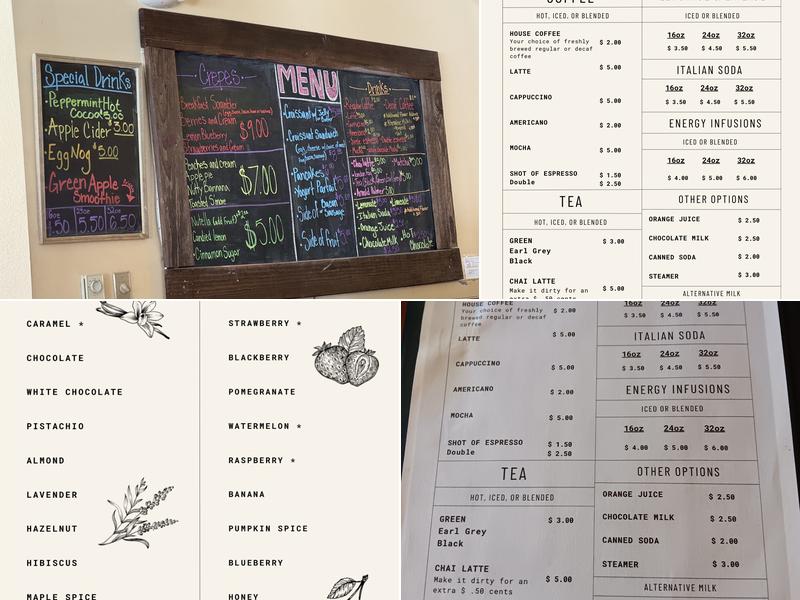 Lafayette's Creperie Menu