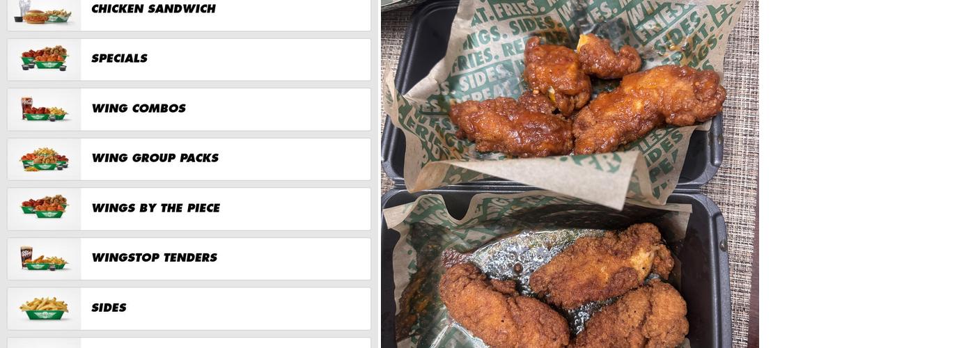 Wingstop Menu