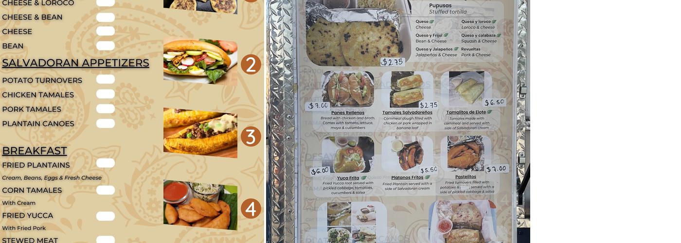 Pupuseria Miriams Menu