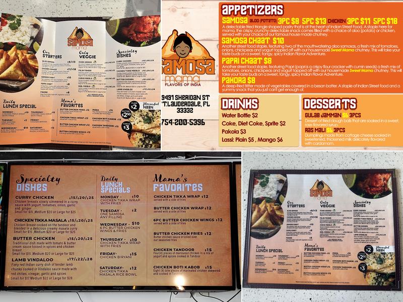 Samosa Mama Menu