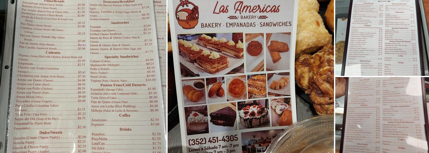 El Morro Bakery Menu