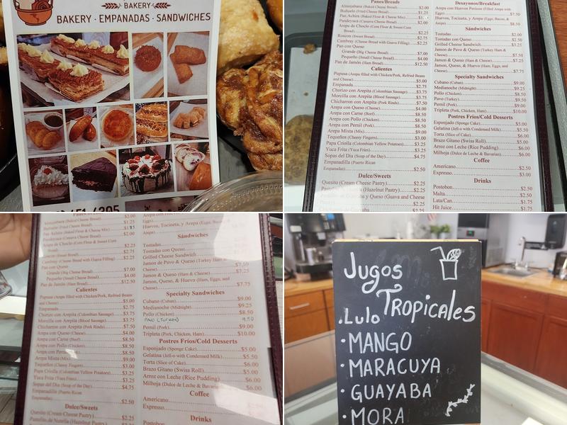 El Morro Bakery Menu