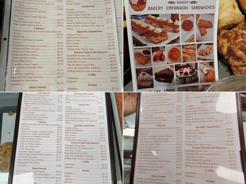 El Morro Bakery Menu
