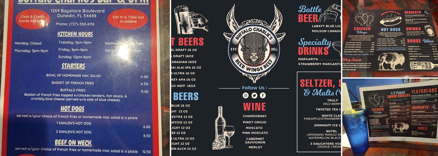 Buffalo Charlie's Bar & Grill Menu