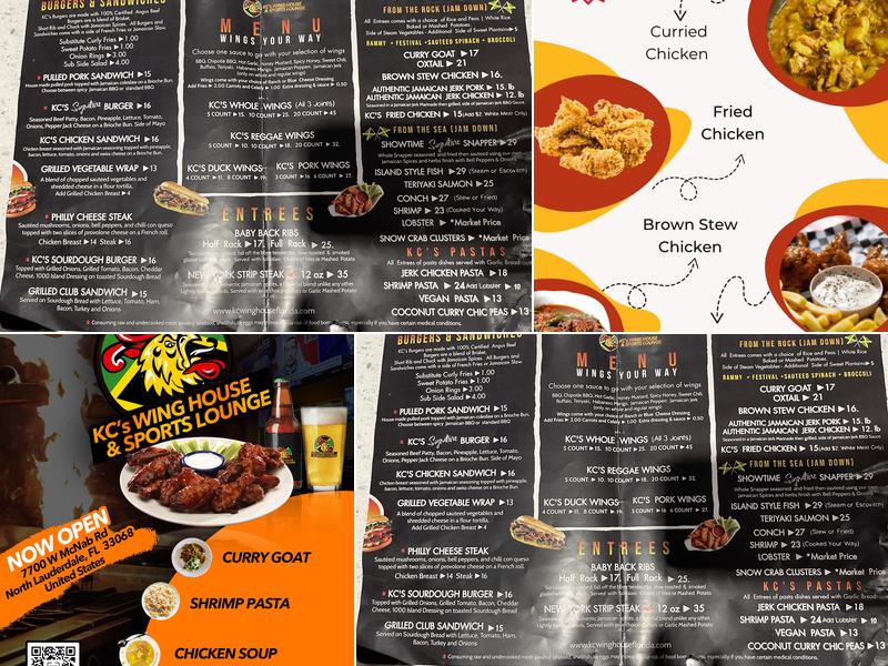 KC's Wing House & Sports Lounge Menu