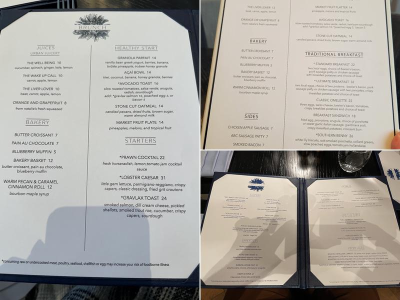 Blue Aster Menu