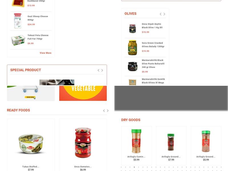ASLAN BAZAAR Menu