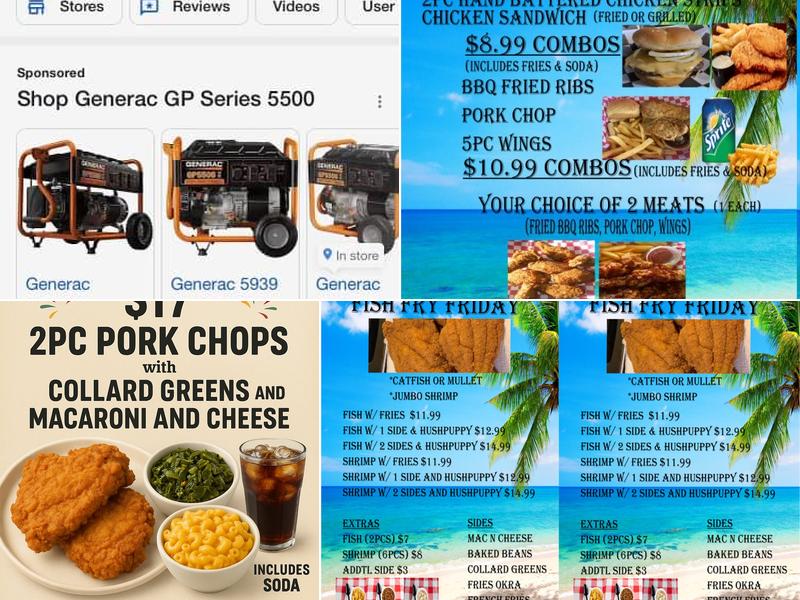 KJ's Fried Kitchen Menu