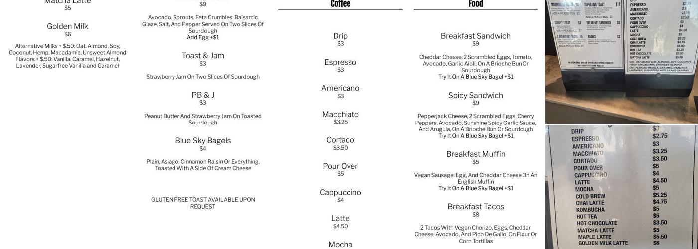 Push & Pour Menu