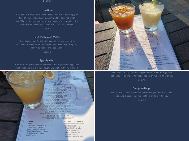 Bluebird Menu