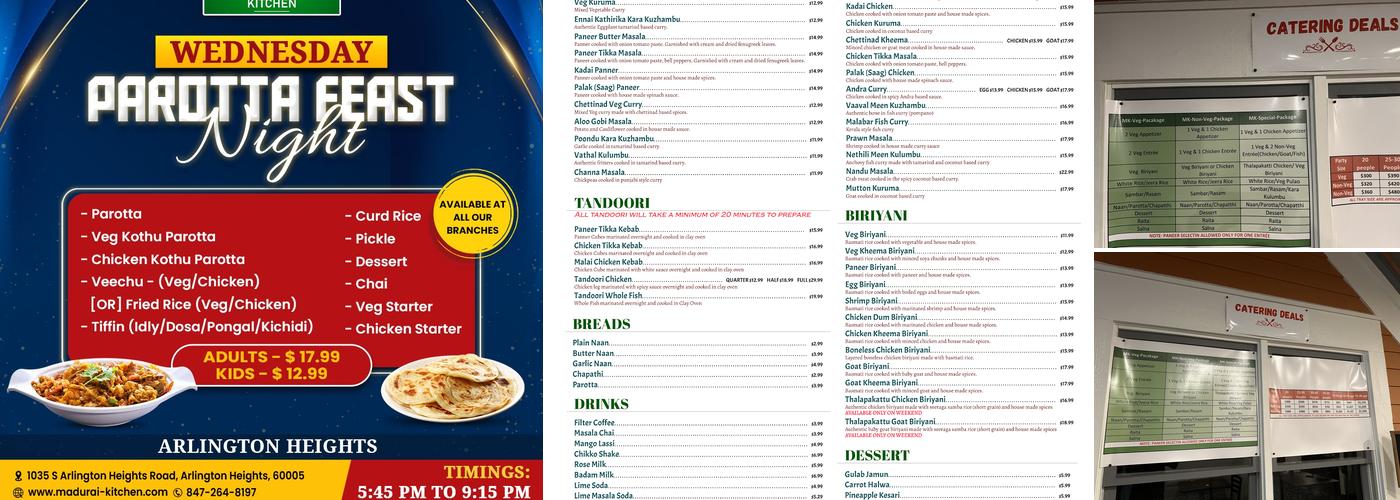 Madurai Kitchen Menu