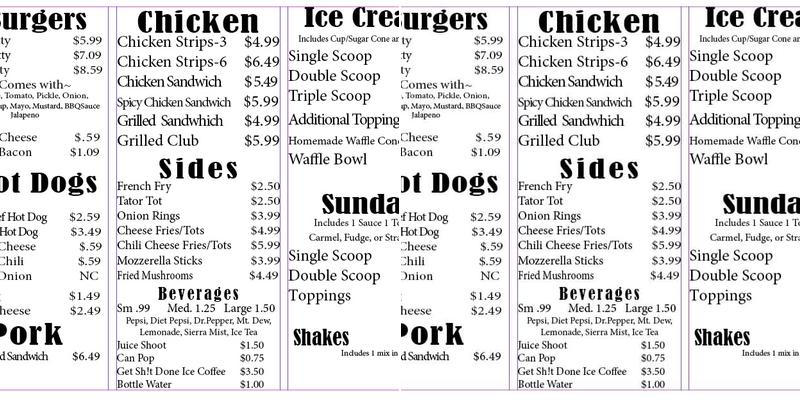 Daisy Jo's Menu