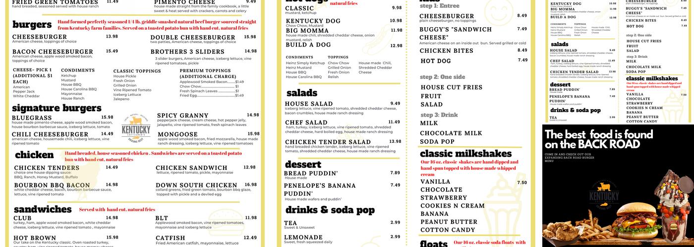 Cattywampus Station Menu