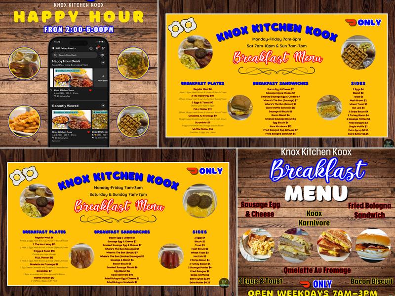 Knox Kitchen Koox Menu