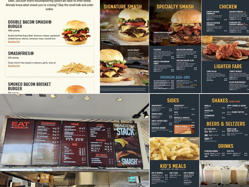 Smashburger Menu