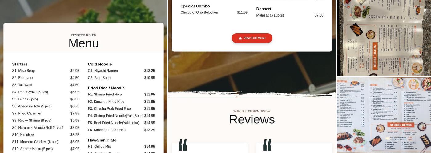 Qinji Hawaiian BBQ & Ramen Menu
