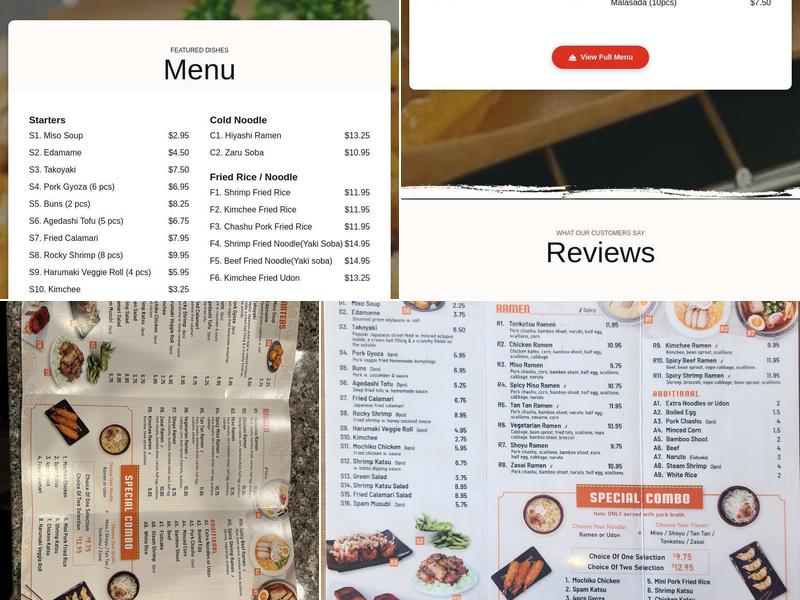 Qinji Hawaiian BBQ & Ramen Menu