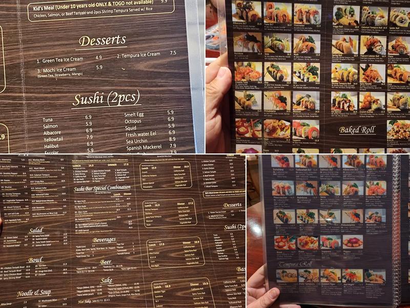 KAZE Sushi Menu