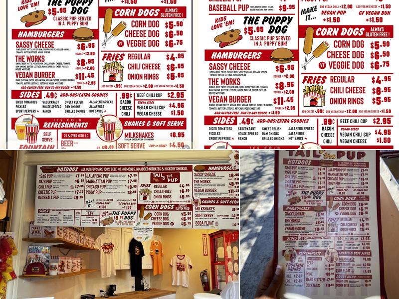 Tail O' the Pup Menu