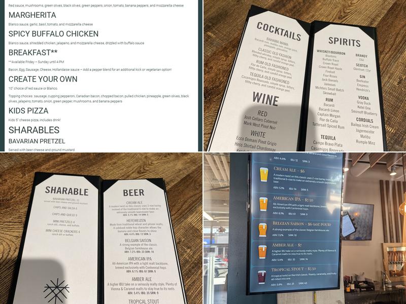 Mana Brewing Menu