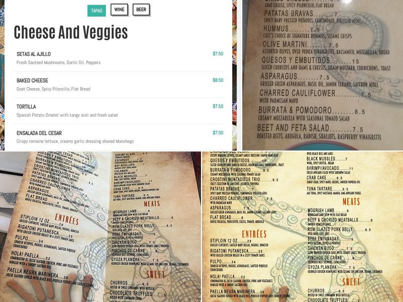 Hola! Menu