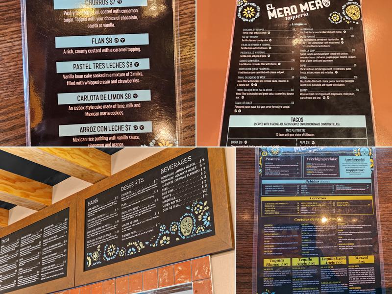 El Mero Mero Taqueria Menu