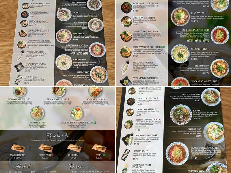 Pho Gyu Vietnamese Noodle House Menu