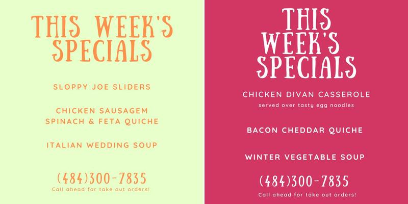 Zinnia's Tea House Menu