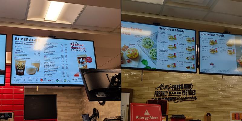 Tim Hortons Menu