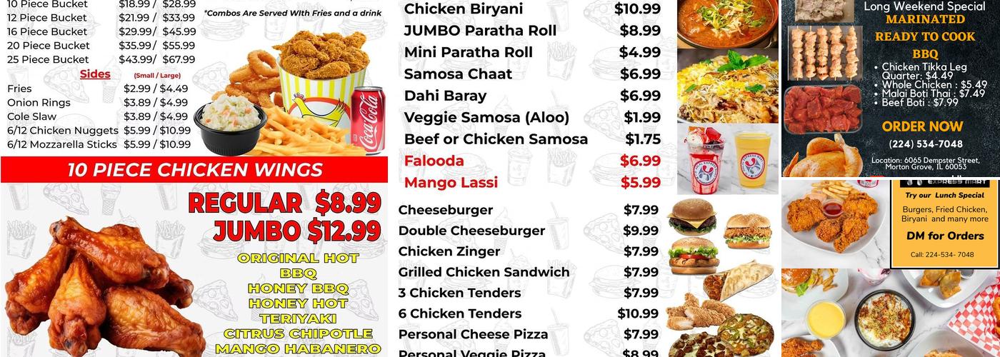 Halal Express Mart Menu