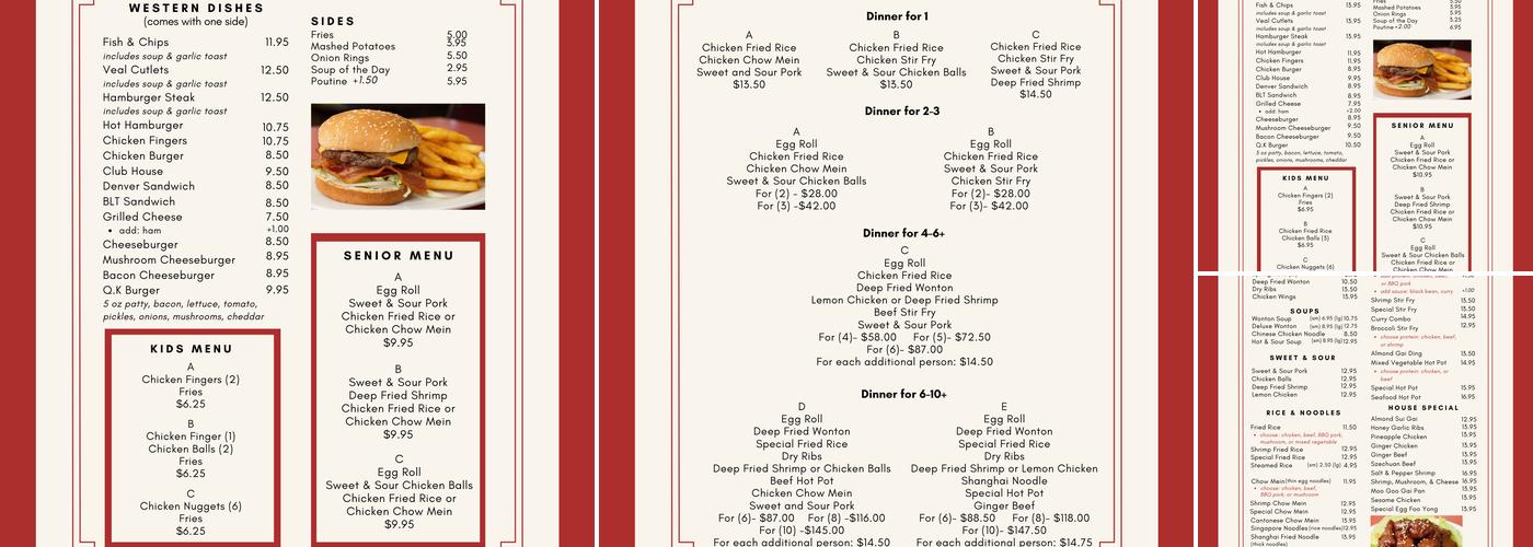 Quan's Davidson Kitchen Menu