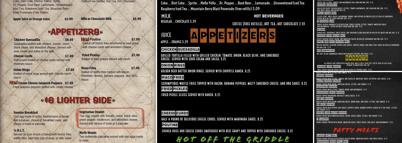 Restaurant 71 Menu