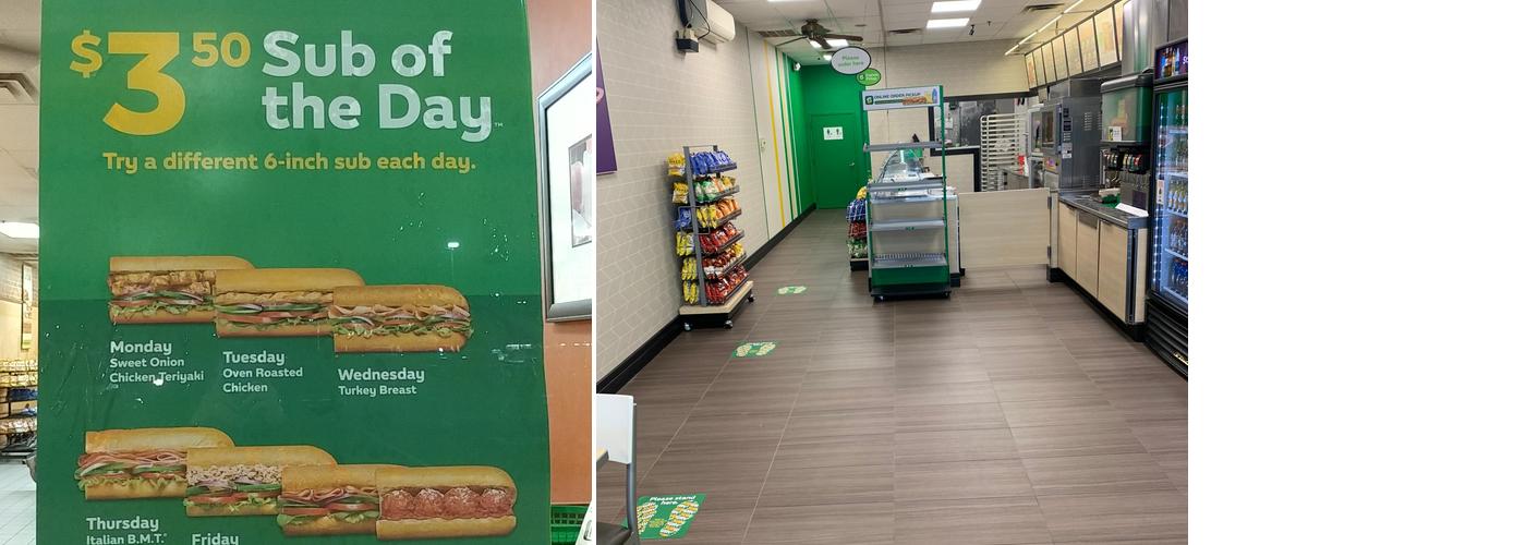 Subway Menu