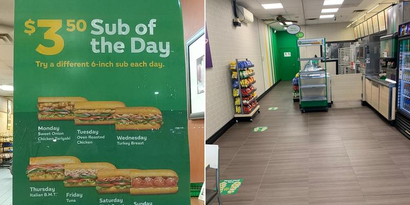 Subway Menu