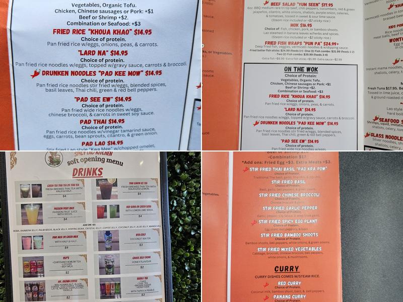 Spicy Lao Kitchen Menu