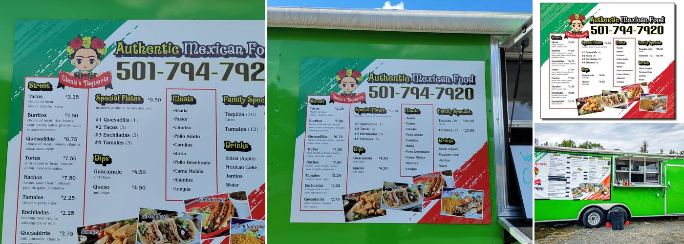 Elena's Taqueria Menu