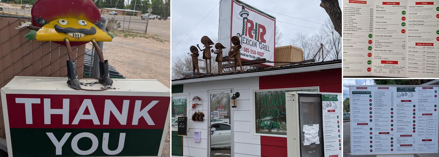 R&R Mexican Grill Menu