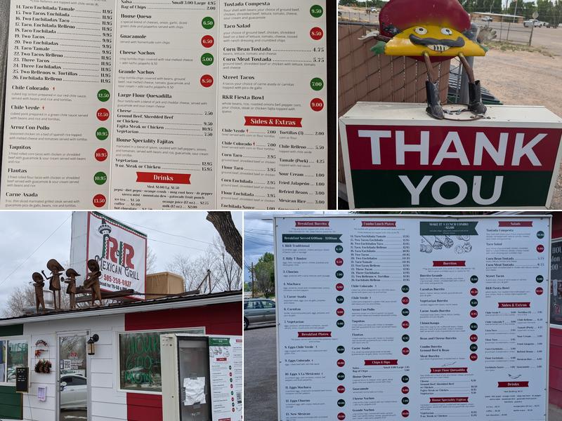 R&R Mexican Grill Menu