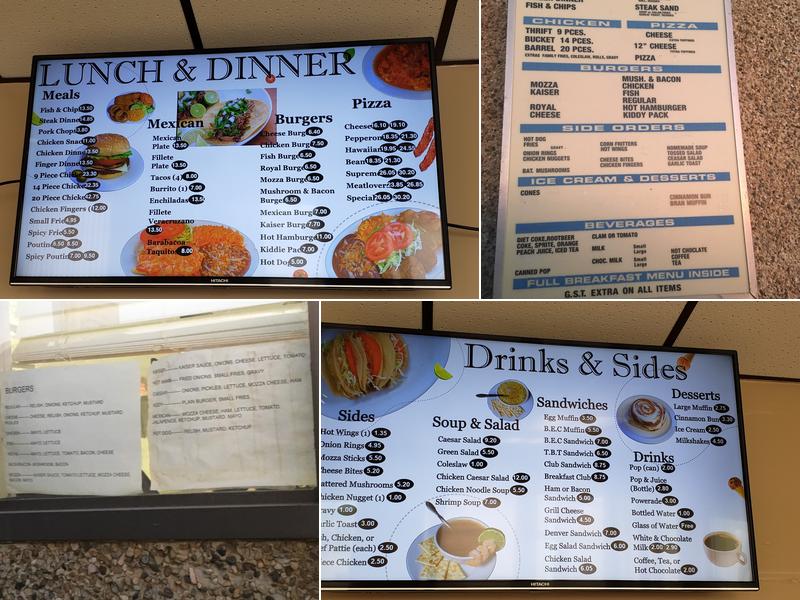 Burger Palace Menu