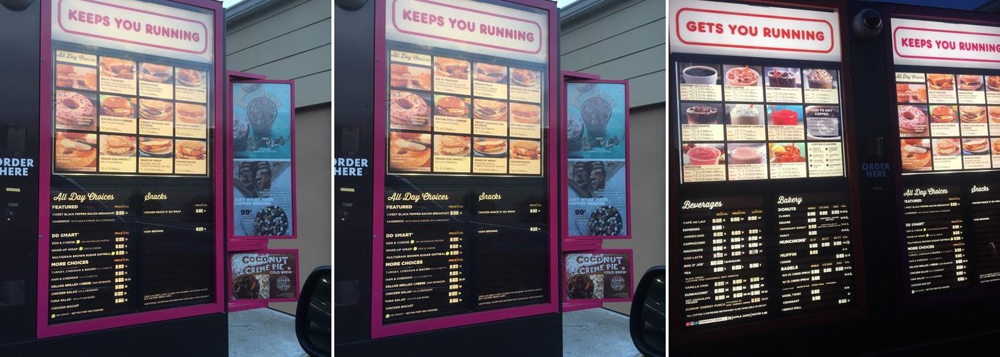 Dunkin' Menu