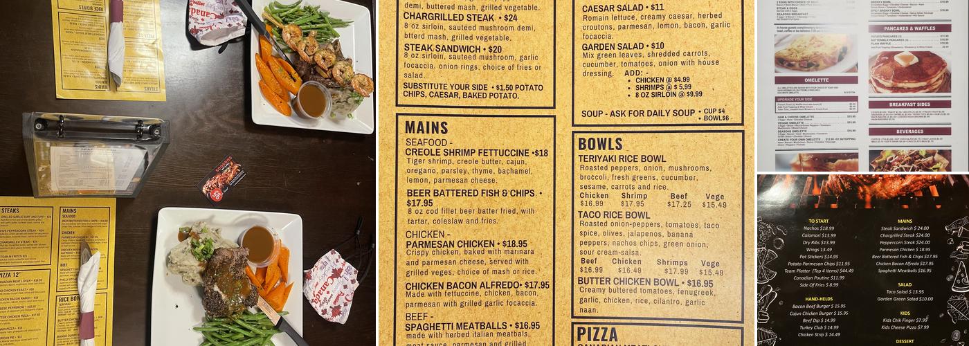 Seasons bar and grill Menu